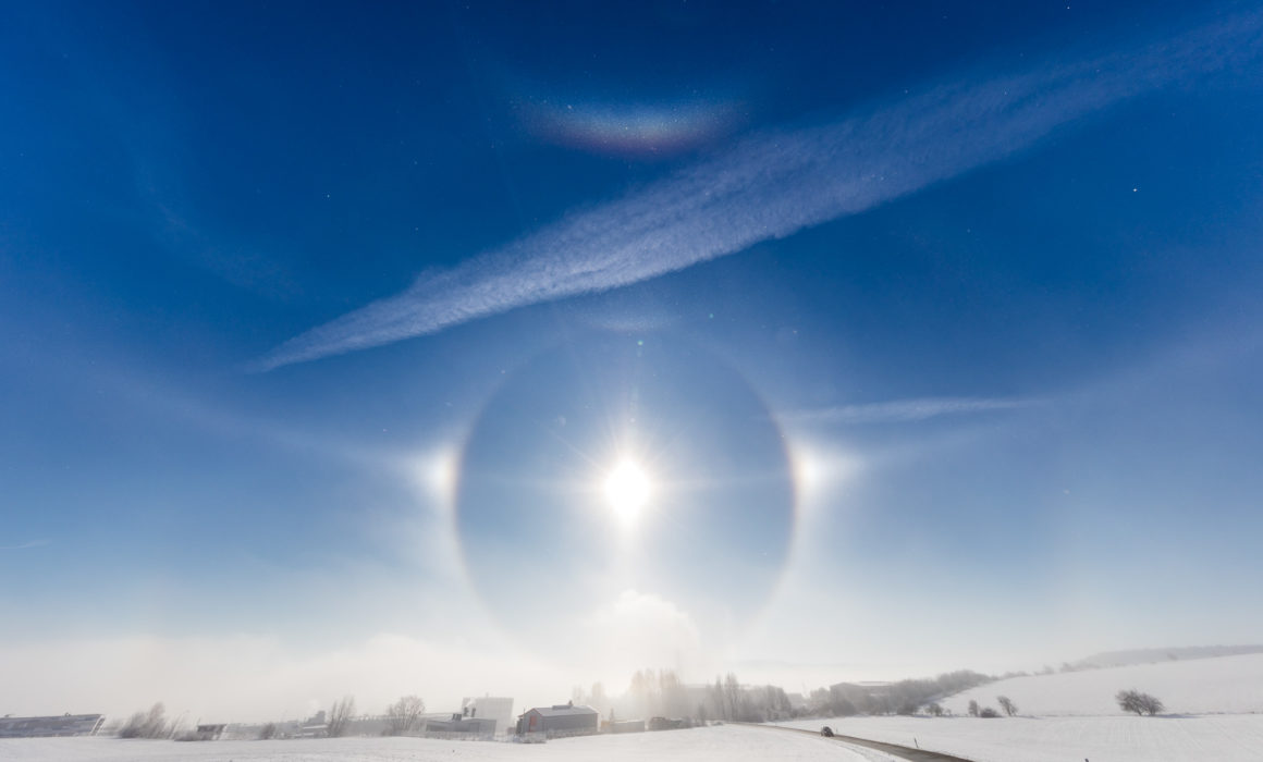 Magical Winterscapes: When Diamond Dust Becomes Sun Pillars